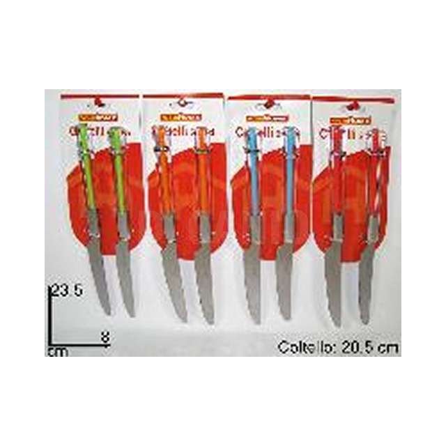 Coltelli 2pz col. manici trasp. (36_144) due es-kl37c025_2a- - Principale