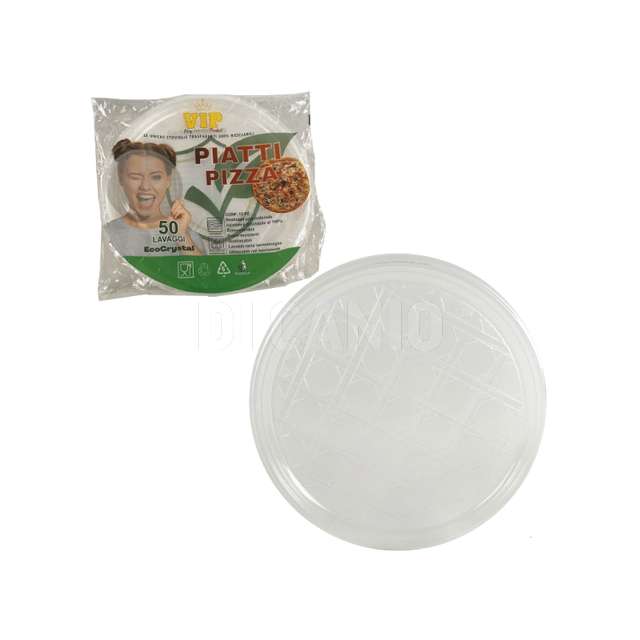 Vip piatto pizza trasparente conf.12pz - Principale