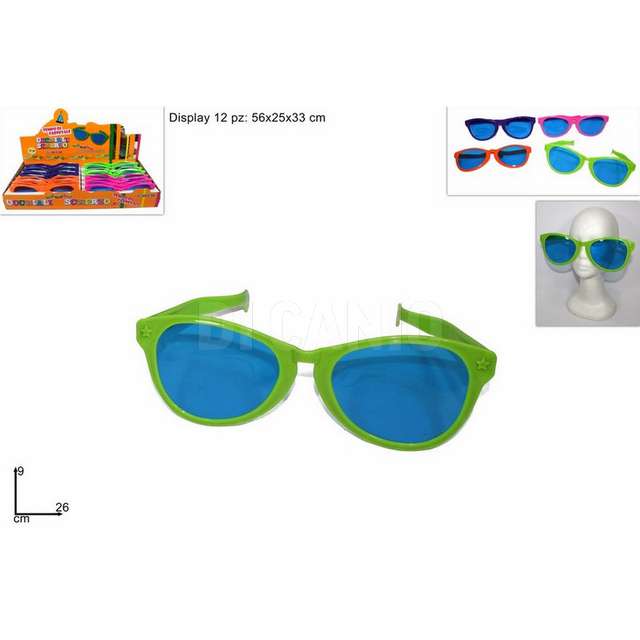 Occhiali grandi color display due essee. - Principale