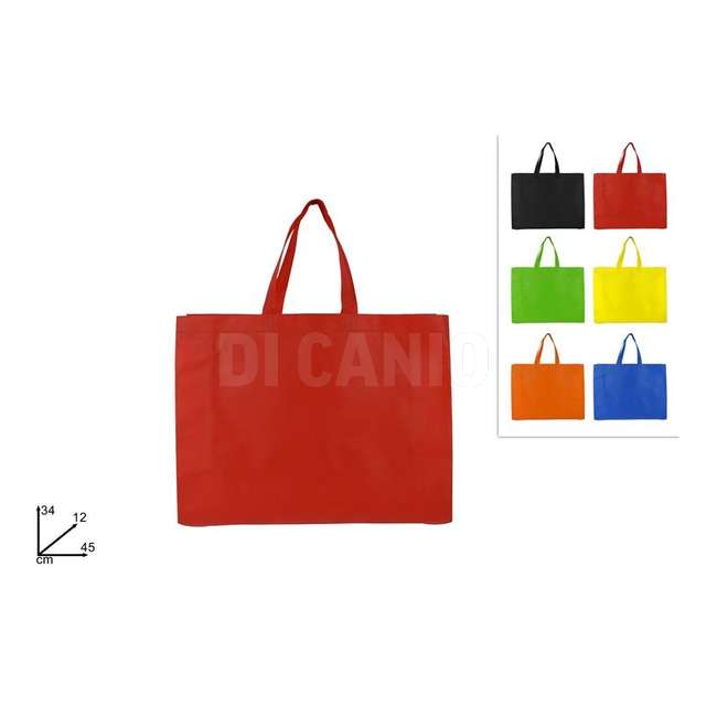 Borsa spesa tnt cm.45x34x12 80 gr. 6 colori - Principale