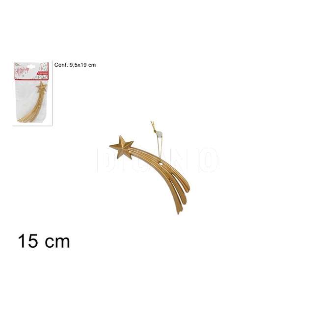 Appendino stella cometa 15 cm. oro - Principale