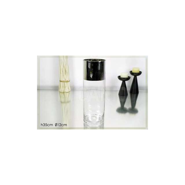 Vaso cilindro trasparente c_silver (6) gt - Principale