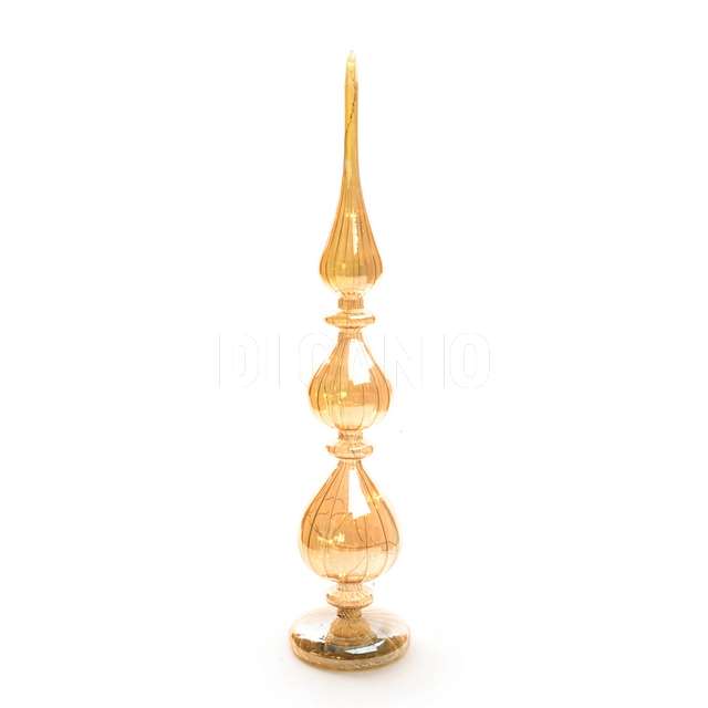 Albero in vetro con luci a batteria 3xaaa no inclusa d.8.5xh.41 cm - Principale