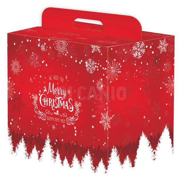 Scatola panettone cm.43x26.x34 merry christmas - Principale