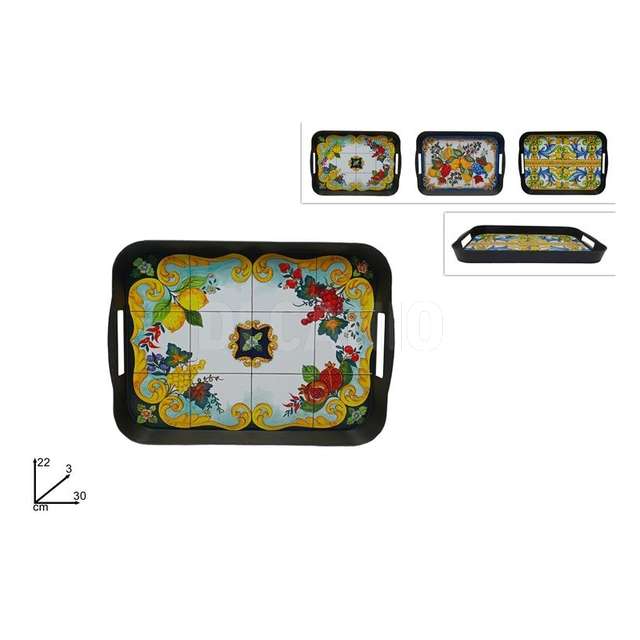 Vassoio plastica rettangolare cm.30x22 - Principale