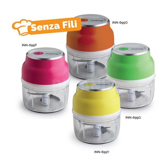 Sminuzzatore mini ricaricabile senza fili fucsia - Principale