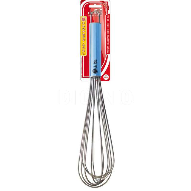 Frusta acciaio inox 8 fili cm.35 professional de luca.-694-35- - Principale