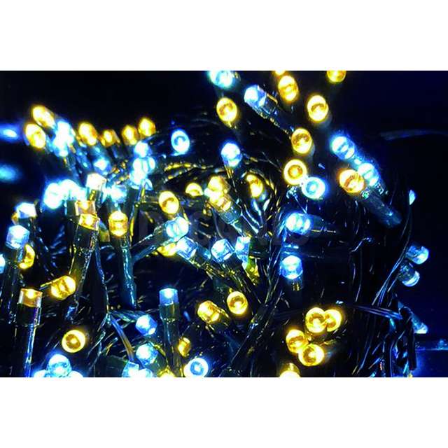 Catena 1000 led bianco caldo e freddo con gioco di luce per esterno 50 mt+5 - Principale