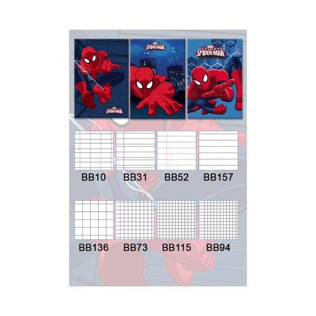 A4 quaderno spiderman rigatura 5mm _bb115 - Principale