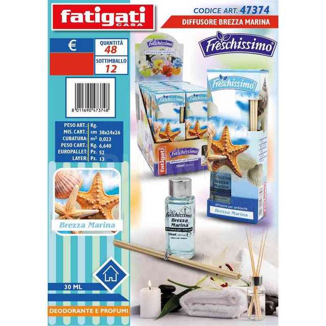 Diffusore 30 ml muschio brezza marina freschissimo - Principale
