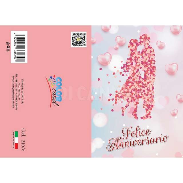Bigliettino color 210c anniversario - Principale