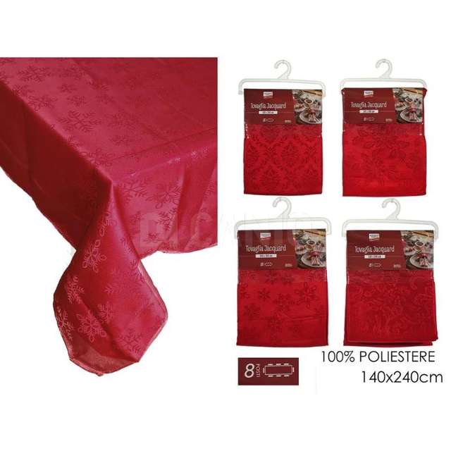 Tovaglia nat. jacquard 140x240cm 4ass 4 ass. - Principale