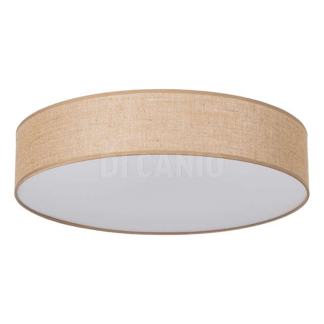 Soffitto naturale metallo lino 70 x 70 x 15 cm - Principale