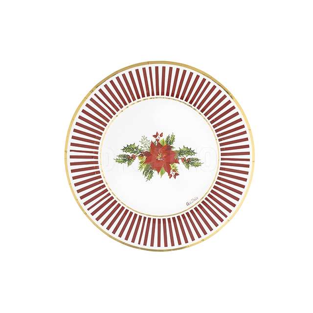 Set 8 piatti cm 27 christmas flower - Principale