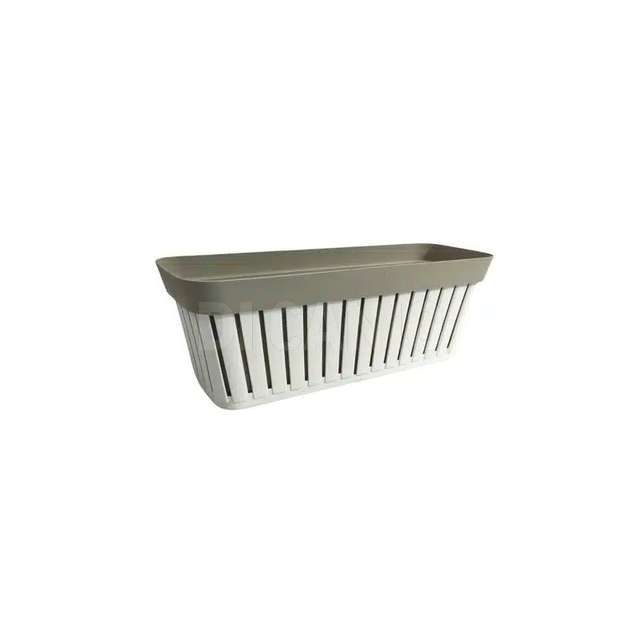 Balconetta linea kreta dima.40 bianco-tortora chiario - Principale