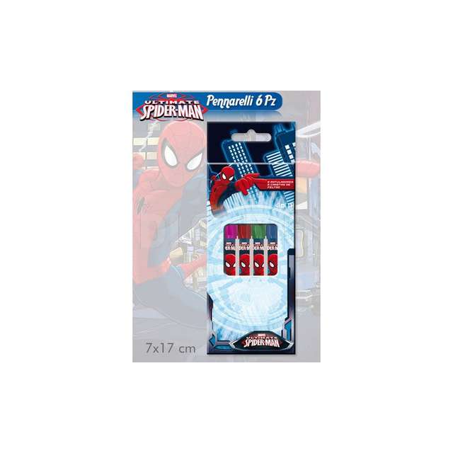 Pennarelli 6pz spiderman mc - Principale