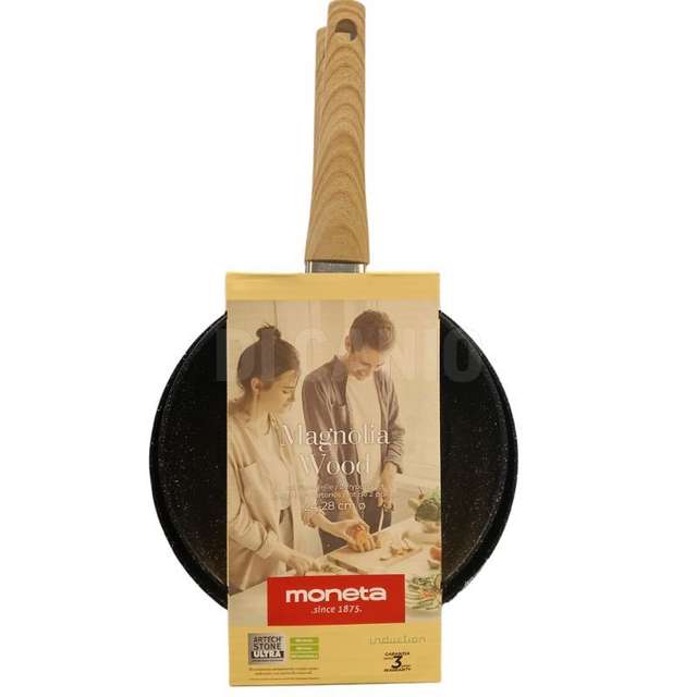 Set padella cm.24+28 induzione moneta magnolia wood - Principale