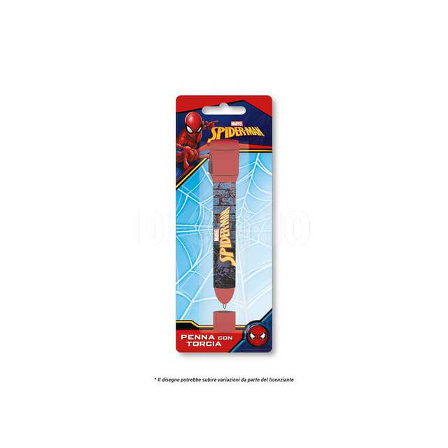 Penna in blister con torcia spider man - Principale
