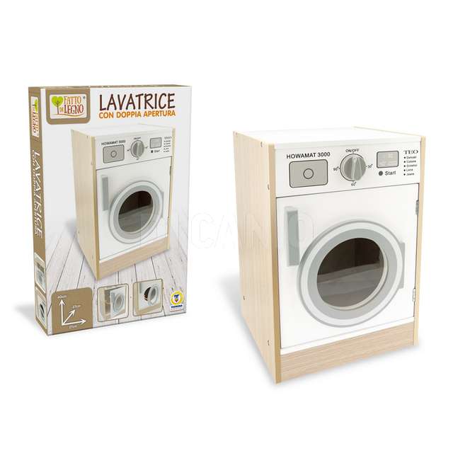 Fatto di legno - lavatrice h. 40cm - Principale