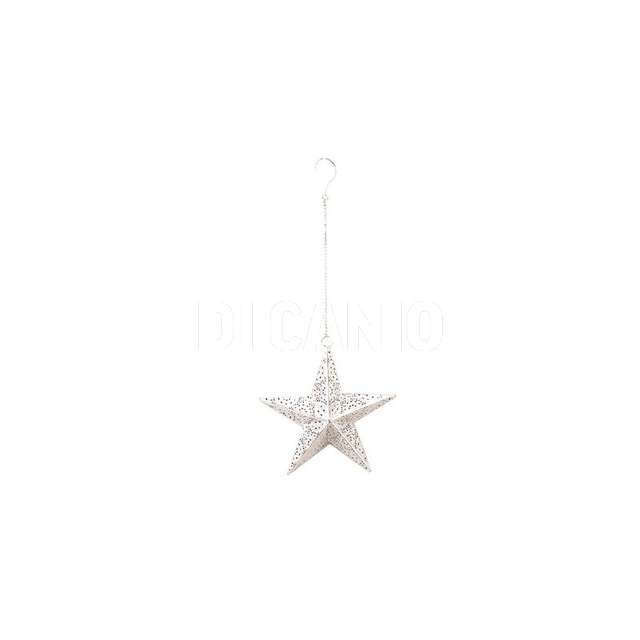 Stella da appendere in metallo arabesque mercury.87616 - Principale