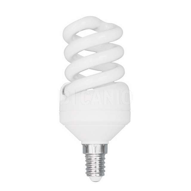Lamp.risp.en.mini-spirale 11w l.calda 2700k e14 10000h incron - Principale