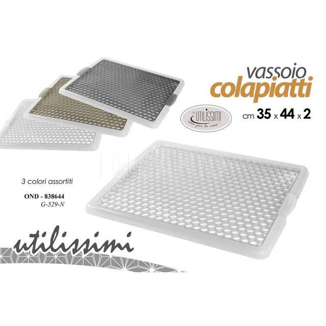Vassoio colapiatti cm.35x44x2 assortito - Principale