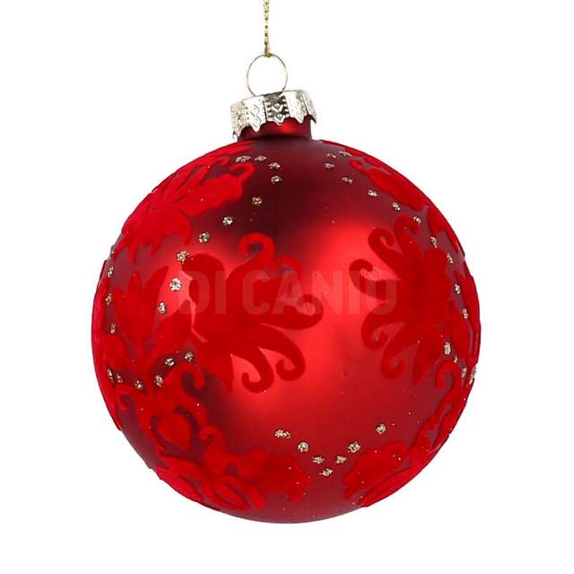 Sfera vetro rosso cm dm.8 - Principale