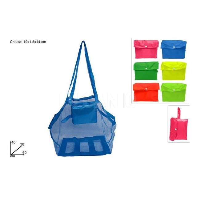 Borsa rete richiudibile colori assortiti - Principale