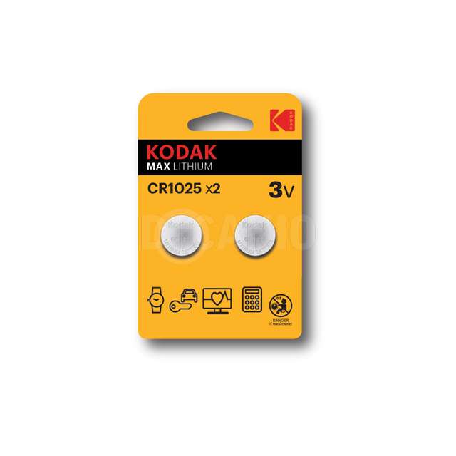 Pila max lithium cr 1025 2 pz 3v kodak - Principale