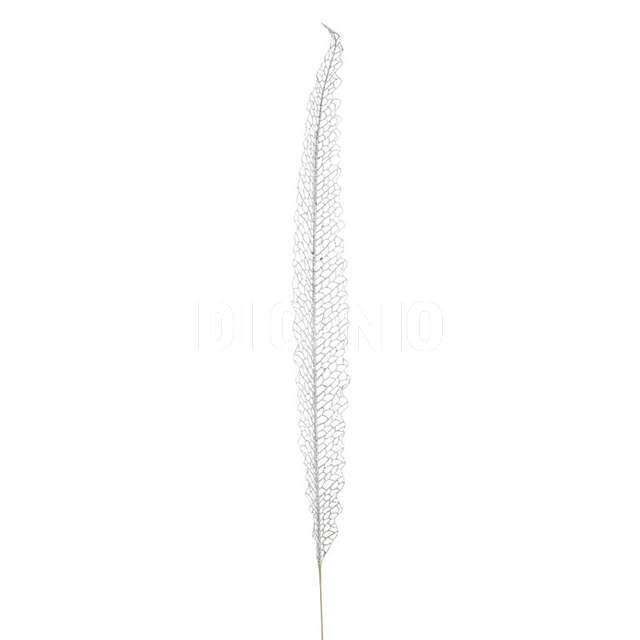 Foglia lineare argento glitter h97cm - Principale