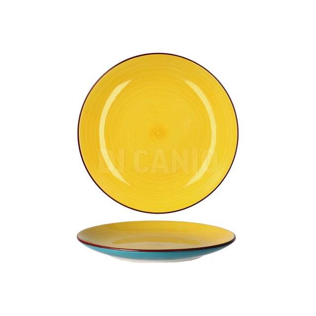 Piatto frutta eramica linda giallo dm.20 - Principale