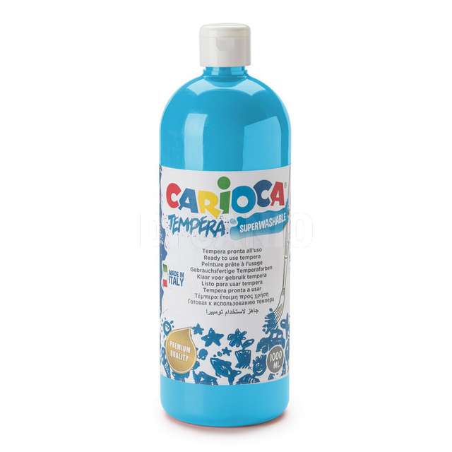 Tempera pronta 1000ml cyan carioca - Principale