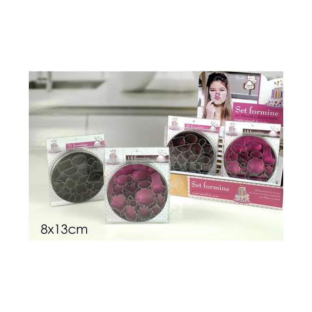 Set formine per biscotti cm.8x12 assortite - Principale