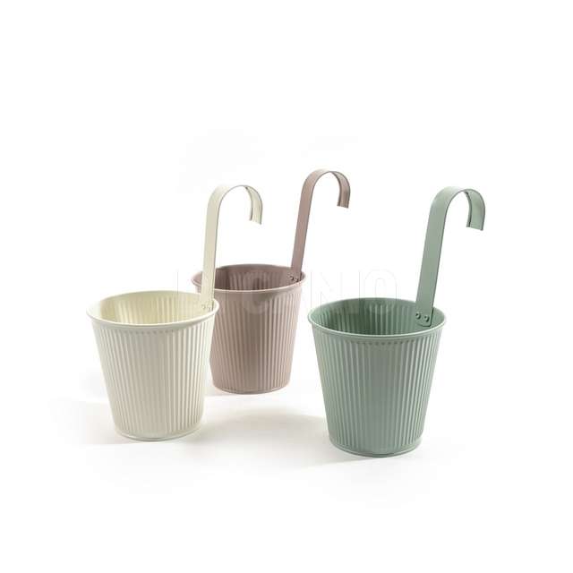 Vaso da appendere in metallo 13.5x20x25colori assortiti - Principale