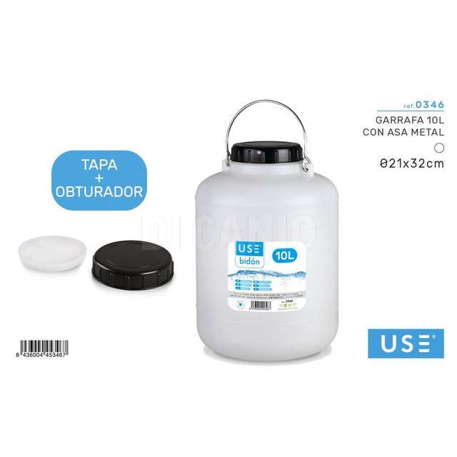 Bidone con manico metallo lt.10 - Principale