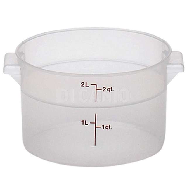 Barattolo rotondo polipropilene cambro 1,9 lt per la conservazione dei cibi - Principale