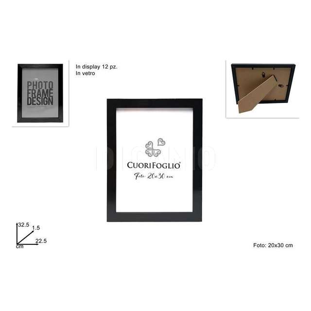 Cornice legno per foto 20x30 nero - Principale