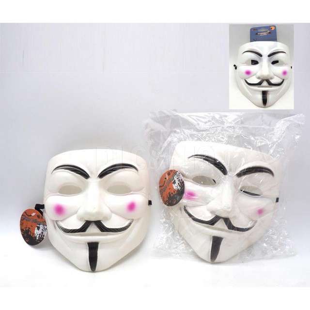 Maschera halloeen per vendetta h.18x15x7.5 cm - Principale