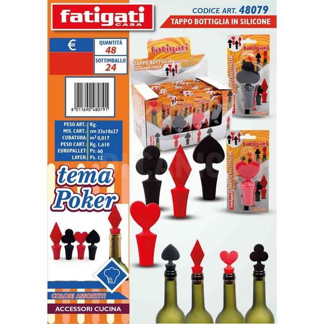 Tappo bottiglia in silicone tema po - Principale