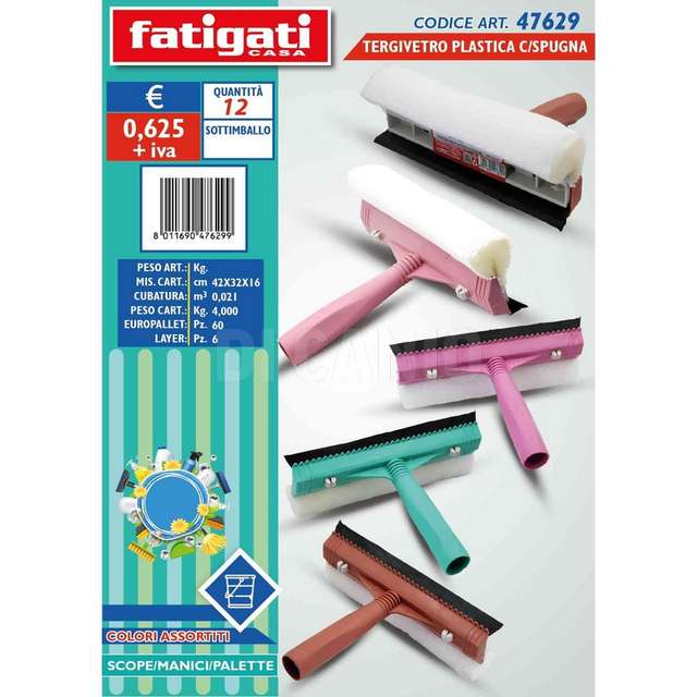 Tergivetro plastica c/spugna - Principale
