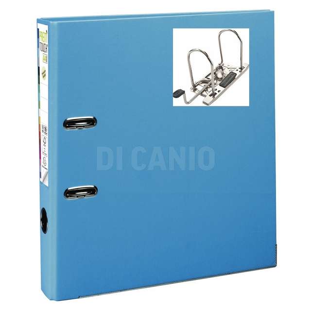 Raccoglitore a leva premtouch ppl d50mm azzurro - Principale