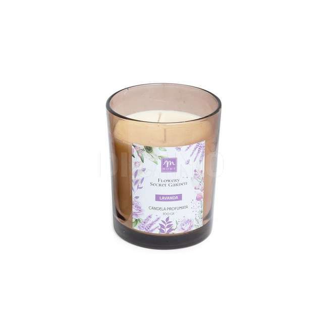 Candela alla lavanda in vetro 700 gr cm.12.5x14.5 - Principale