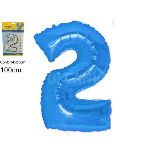 Pallone elio numero 2 blu due esse - Principale