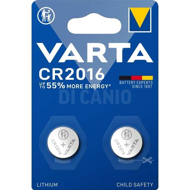 Blister 2 pz lithium cr2016 varta - Principale