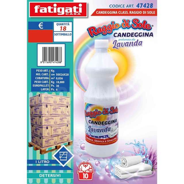 Candeggina alla lavanda 1lt raggioole - Principale