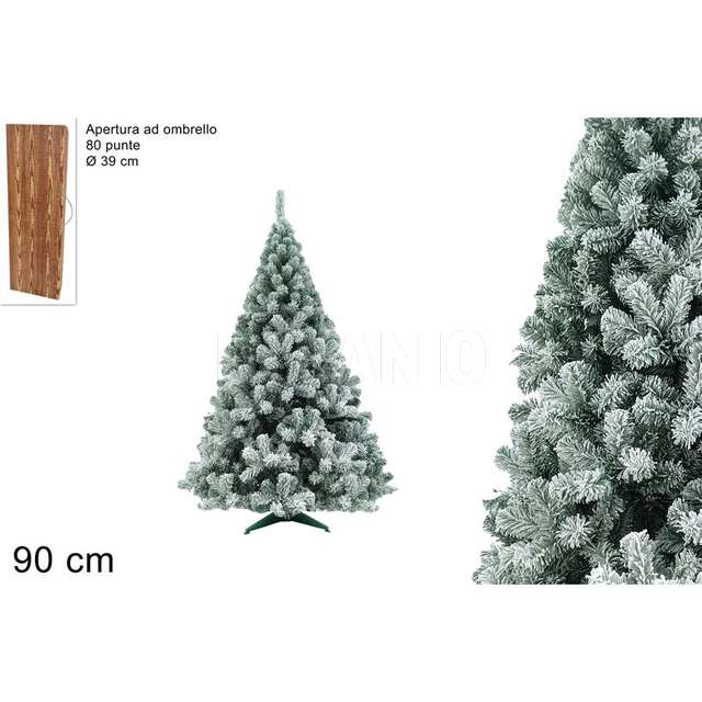 Albero di natale snow eco 90 cm 80 puntete - Principale