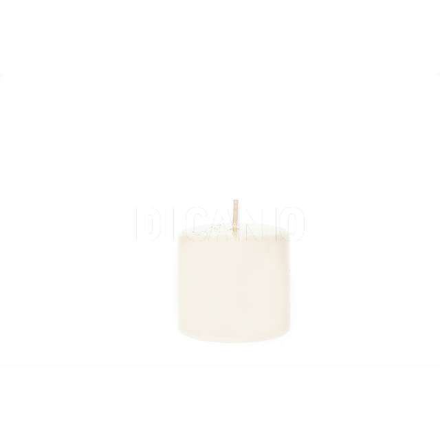 Candela pillar lucid h cm 7 x dm. 8 colore avorio espositore bianco - Principale