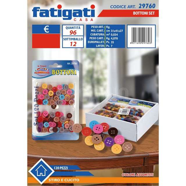 Bottoni set 120 pz - Principale