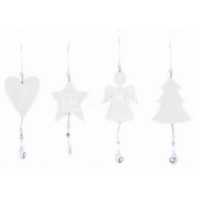 Addobbo chic 20x7cm bianco daddy s 10130008 - Principale