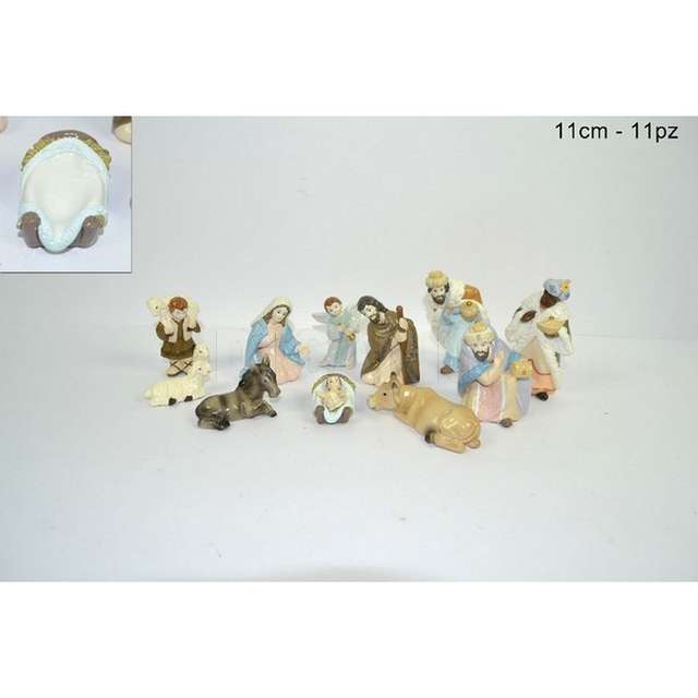 Nativita c_vestiti decorati 11cm 11pz eu01035-3a due esse - Principale